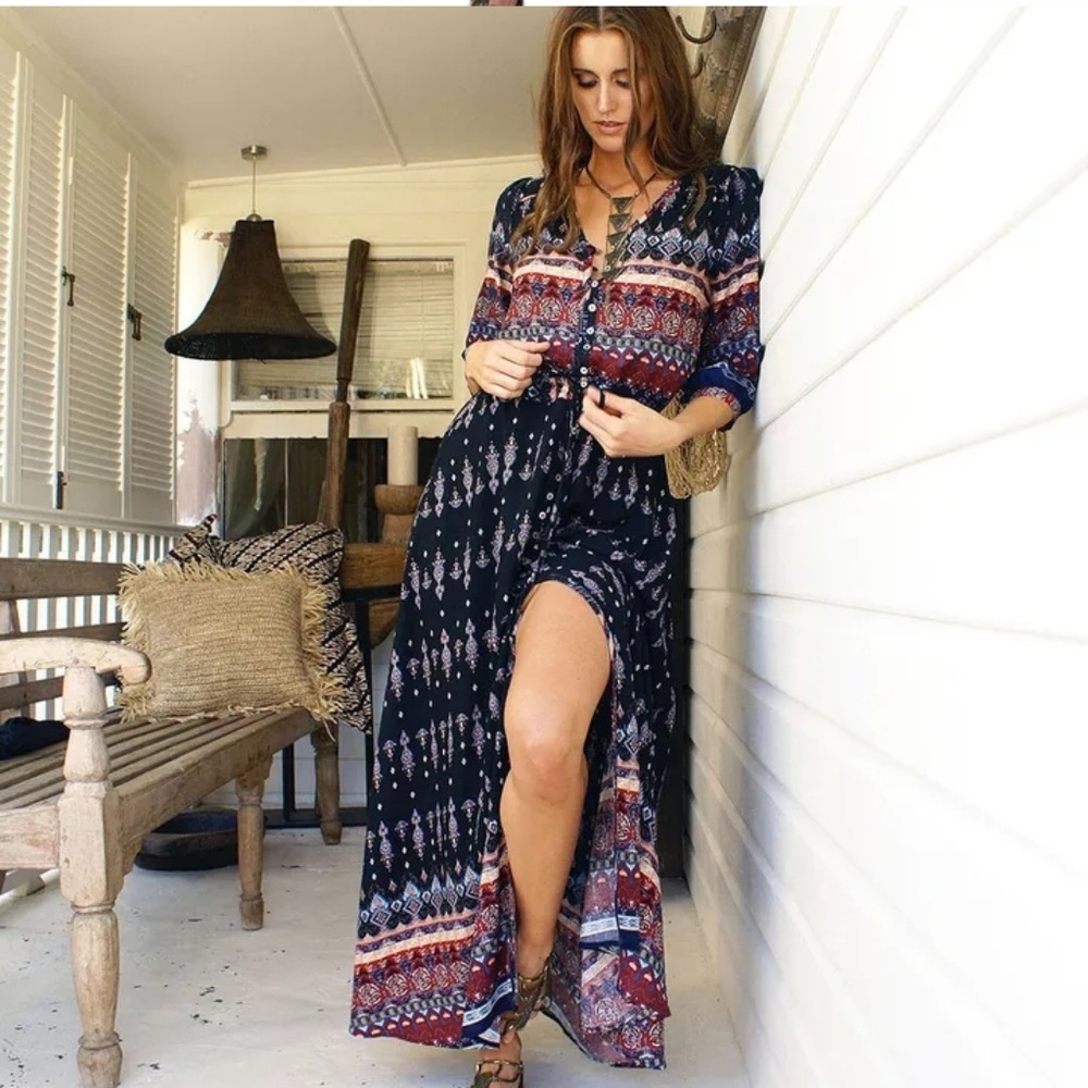 Cotton Maxi dress size Large